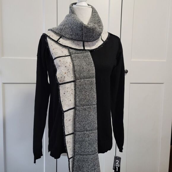 Verme ami women 2 in 1 sweater and scarf combo - Picture 4 of 7